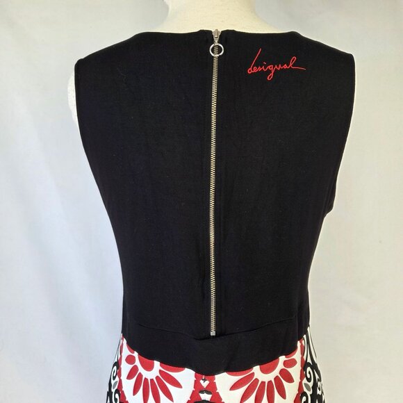 Desigual Vest Bianca Sleeveless Multicolor Floral Print Dress XL - Picture 8 of 16